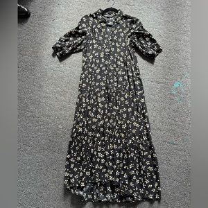 Zara floral midi dress Women’s XS